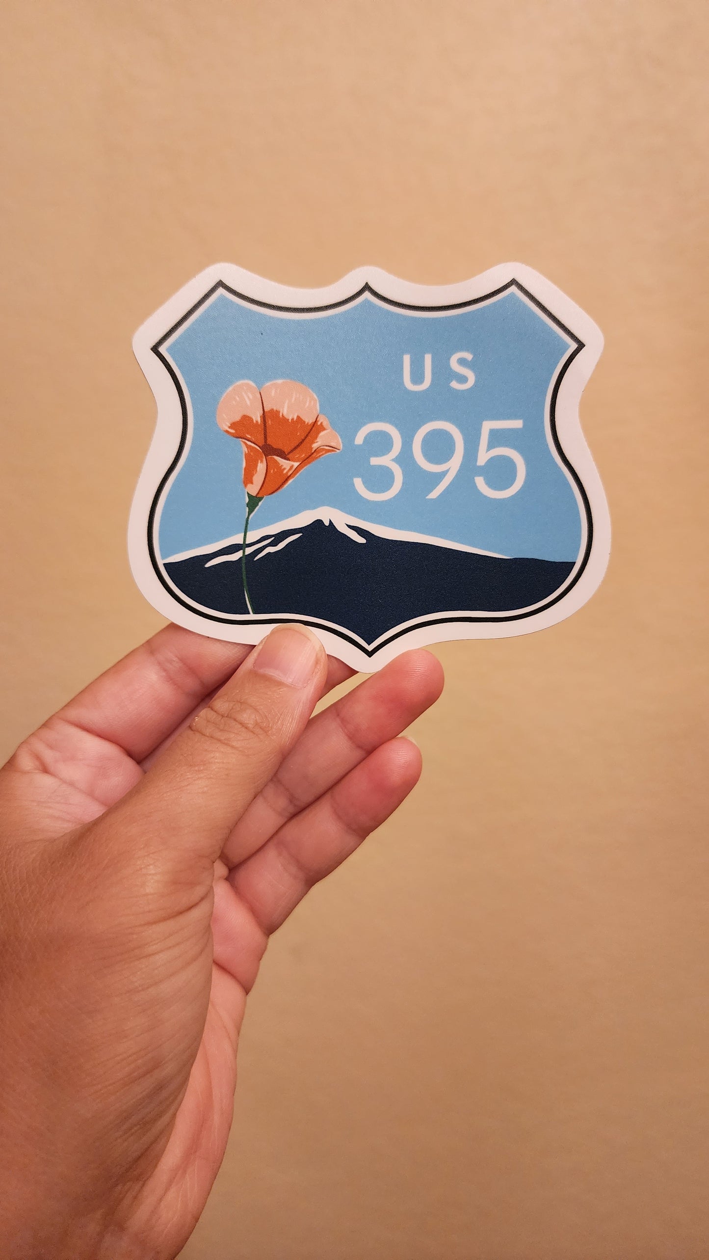 Scenic Route 395 Sticker