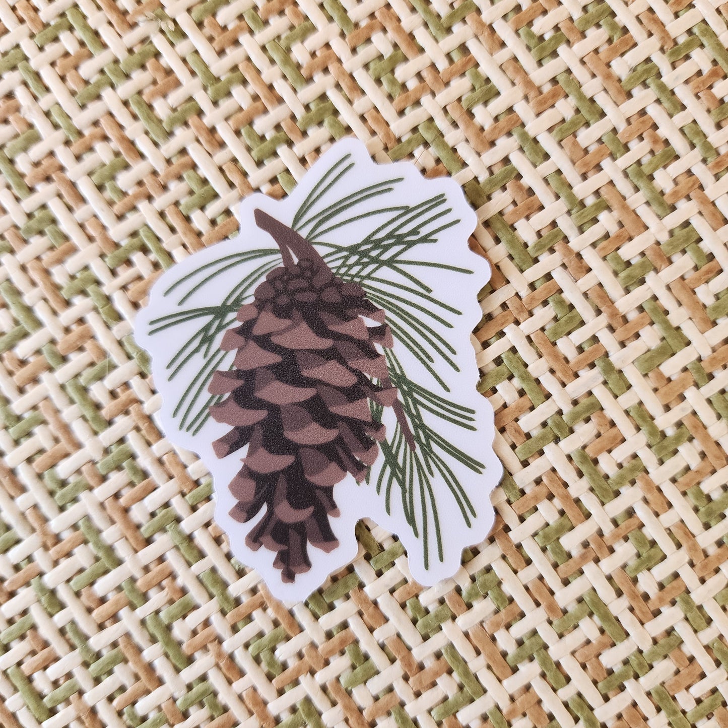 Pine Cone Sticker