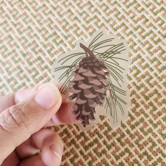 Pine Cone Sticker