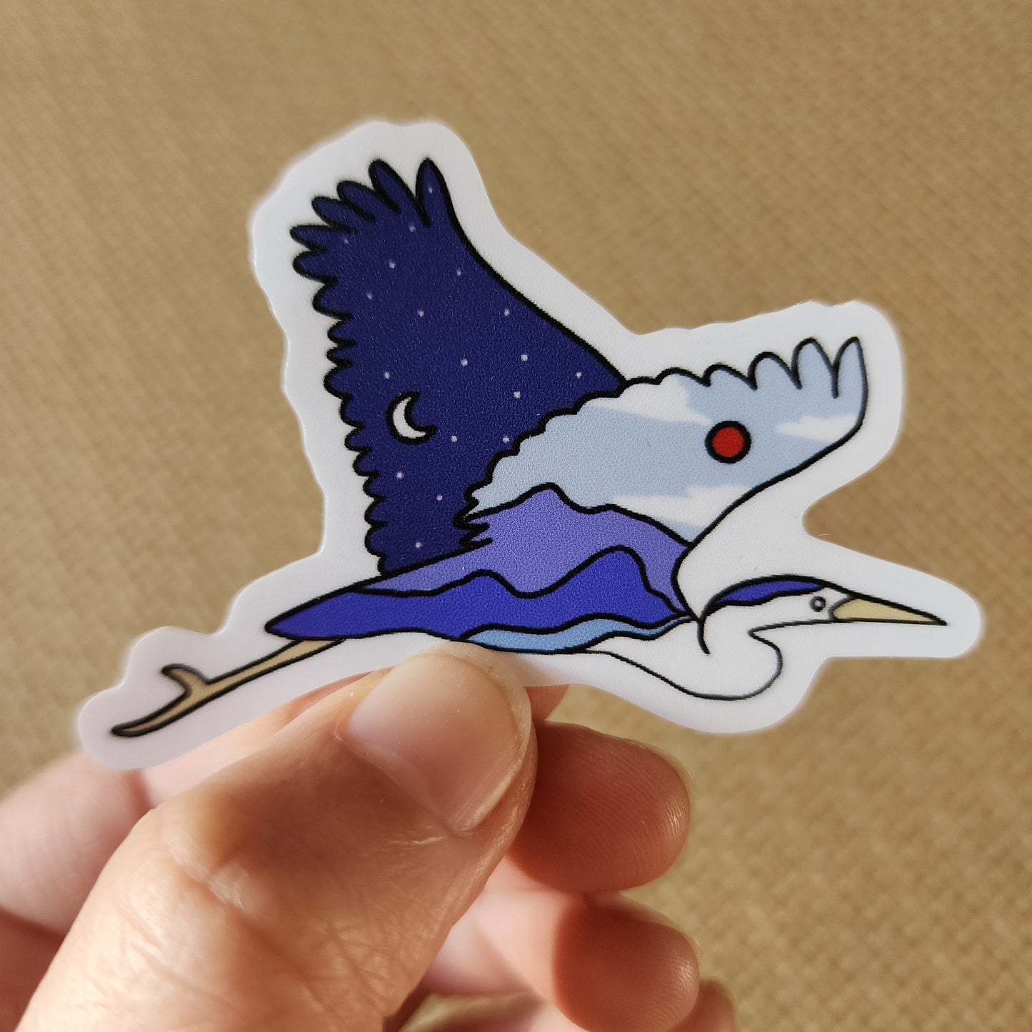 Through Day and Night We Soar Sticker