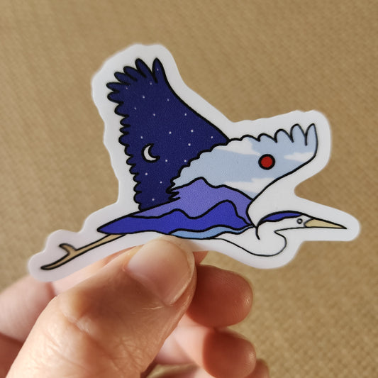 Through Day and Night We Soar Sticker