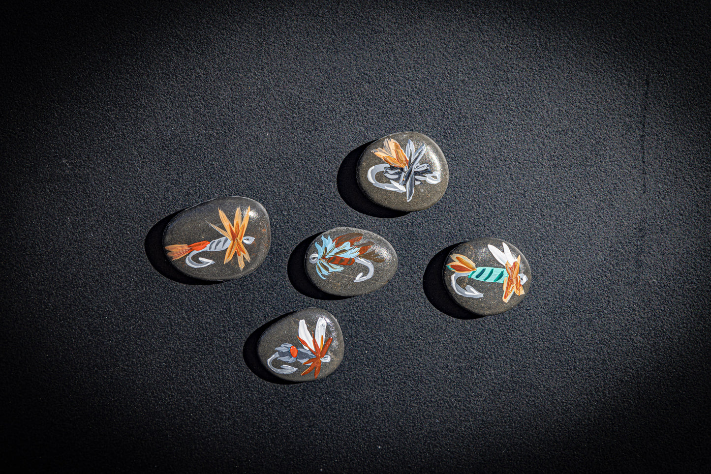 Fishing Fly Magnets- Set of 5 Assorted