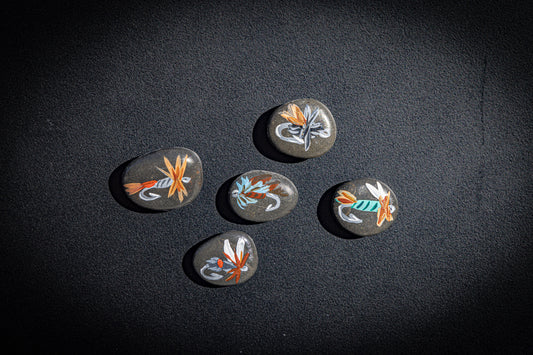 Fishing Fly Magnets- Set of 5 Assorted