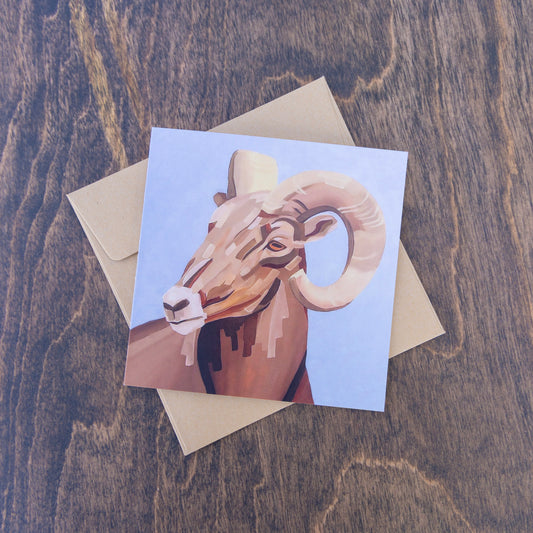 Bighorn Sheep Card