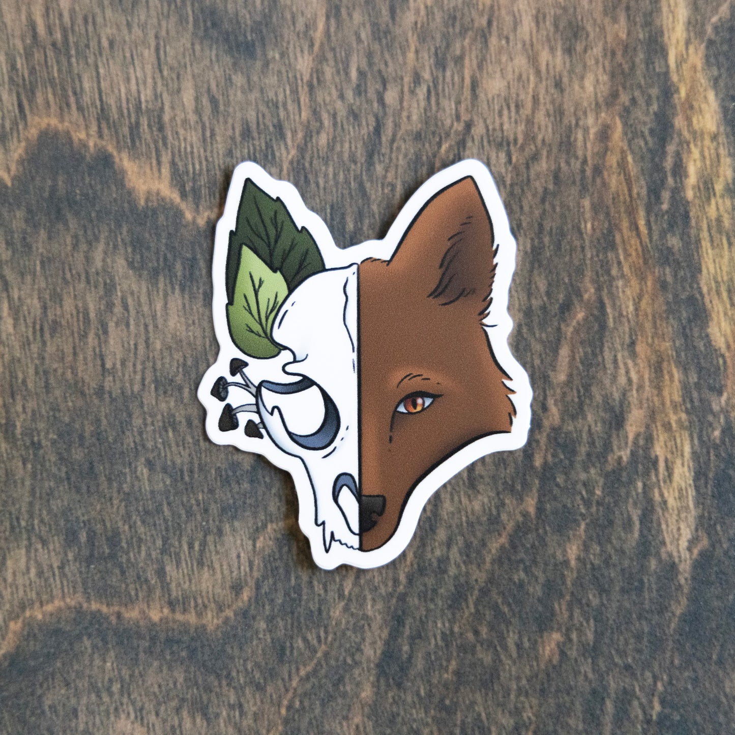 Life and Death Fox Sticker