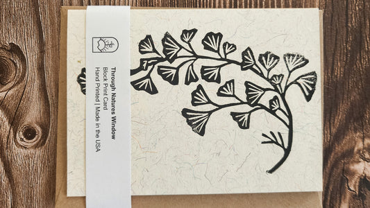 Ginkgo Branch Card