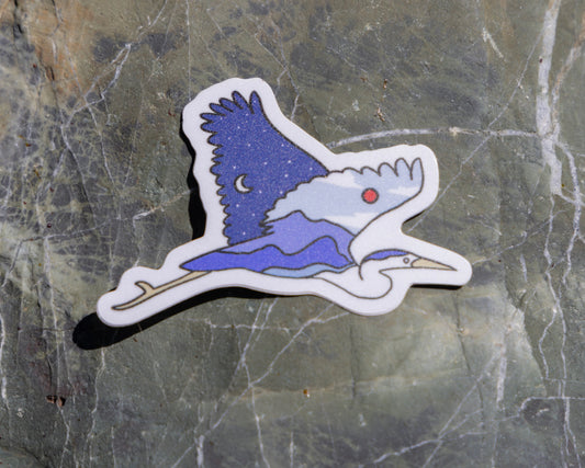 Through Day and Night We Soar Sticker