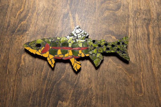 Golden Trout Mosaic Wall Hanging